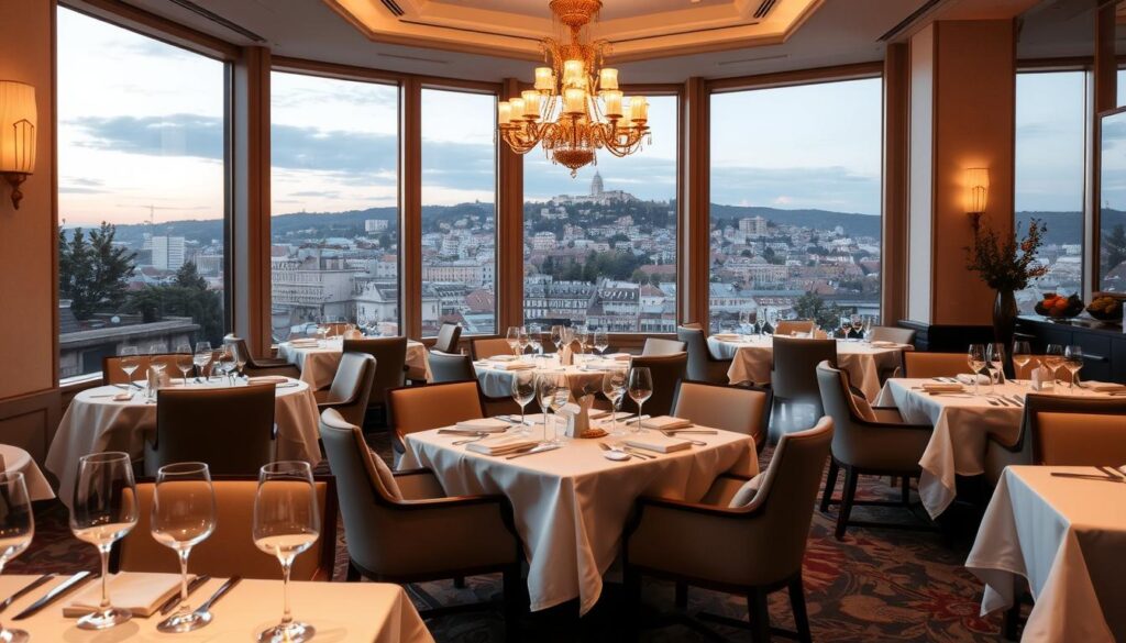 Michelin-starred restaurant ambiance