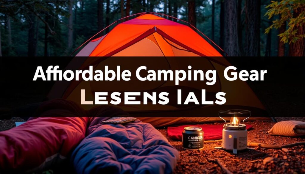 budget camping gear for travelers