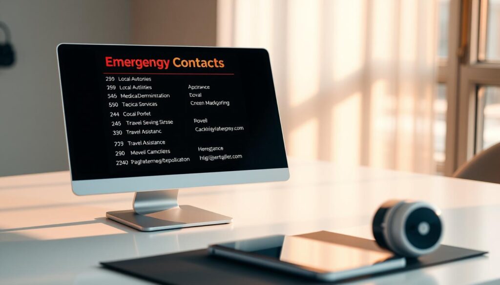 emergency contacts