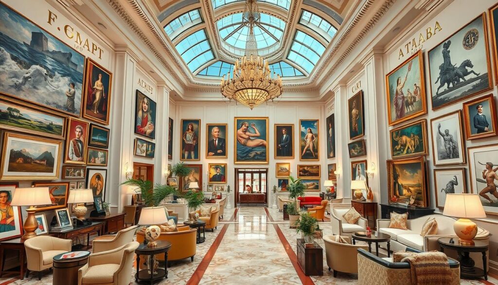 luxury hotels with art collections