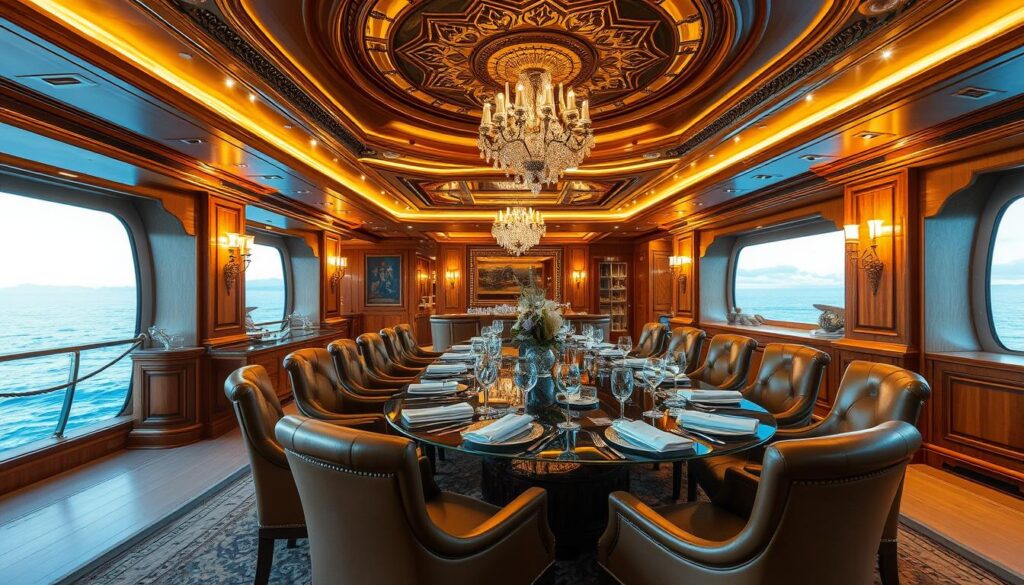 luxury yacht dining experience