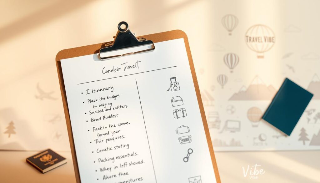 travel planning checklist